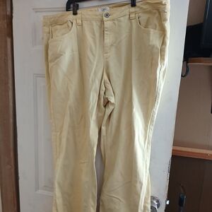 Catos ladies jeans size 24W yellow